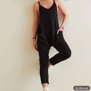 New As Revival Black Strappy Jumpsuit